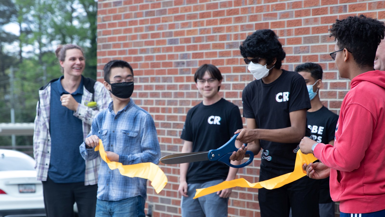Wheeler High School students cut ribbon on school's new robotics center